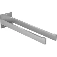 Auralum Max Handdoekrek 40CM - 2-armig Handdoekhouder - Handdoekstang - Badkamer - Zilver - Zonder Boren / Zelfklevend