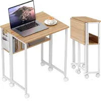 HOMCOM bureau - opvouwbaar - open rek - opbergtas