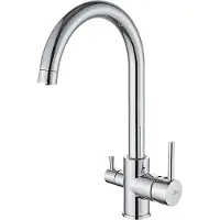 Auralum Max Keukenkraan - Keukenkraan 3-wegkraan met osmosesysteem waterfilter drinkwaterkraan - Kraan Keuken - Mengkraan Keuken - Keukenkranen Chroom