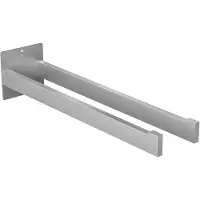 Auralum Max Auralum Handdoekrek 40 cm - 2-armig Handdoekhouder - chroom - Handdoekstang - Zonder Boren / Zelfklevend - Keuken - Badkamerrek - Handdoekhouders - Handdoekstang - 2PCS