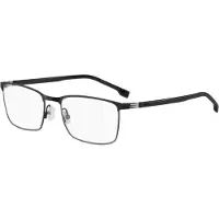 HUGO BOSS BOSS 1637 54/18/150 Matte zwarte ruthenium metalen monturen MAN BOSS 1637