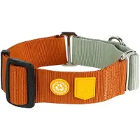 Woolly Wolf - Color Block - Honden - Martingale Halsband - Anti trek - Terracotta/ Oranje - Maat S