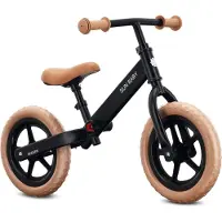 INNE Loopfiets voor Kinderen Modern - 2 jaar, max. 30 kg, Loopfietsen, stalen frame, EVA-wielen, verstelbaar zadel en stuur - Zwart