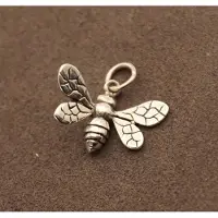 925 Sterling zilveren hanger insecten bij - zilveren hanger bijen - zilver hanger vliegend insekt wesp / bij - hanger insekten - sterling zilveren hanger dieren - aparte dieren hanger