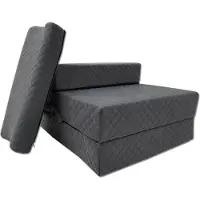 Odol-Plusz Opvouwbare stoelmatras 200 x 70 x 15 cm – logeermatras, vloermatras en slaapstoel, grafiet