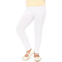 Merry Style MS-MS10-130-LE Meisjes Lang Leggings - Sport - Vrijetijdsbroek - Lang – Viscose - Sporbroek - Yogabroek - Wit - 158