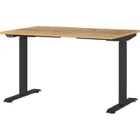 Huisenthuis.nl Elektrisch zit-sta Bureau Galileo Eiken - Zwart - 120x80cm - Hoogte 120 cm - In hoogte verstelbaar