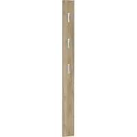 Huisenthuis.nl Kapstok Valerie Eiken - 3 haken - Breedte 15 cm - Diepte 4 cm - Hoogte 170 cm