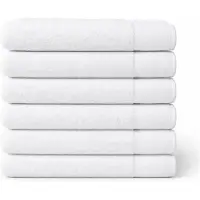 Saphira FRESH Handdoeken – 70x140 cm – Set van 6 – Wit – 100% Katoen – Ultra Zacht – Hoog Absorptievermogen – Sneldrogend – Hotelkwaliteit
