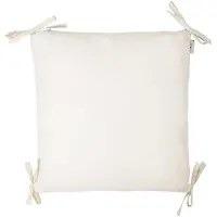 Sevira Kids - Modulaire kussensloop met strik katoen - Beige 40 x 40 cm