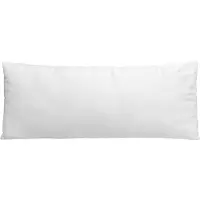 Sevira Kids - Zacht plat hoofdkussen voor kinderen – katoensatijn, made in france - Witte 60 cm