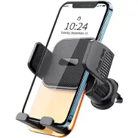 Sanorum Autotelefoonhouder - Telefoonhouder Auto - Autoaccessoires - Verstelbaar - Universeel - Geschikt voor ramen en ventilatieopeningen - Clip-on - oranje