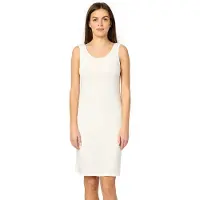 Merry Style MS-MS10-446-UW Dames Onderjurk - Nachthemd - kort - ronde hals - brede bandjes - Viscose - Ecru - M