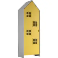 Huisenthuis.nl Kledingkast Juul Geel - MDF - Breedte 62,8 cm - Hoogte 9 cm - Diepte 171,7 cm - Met planken - Met openslaande deuren