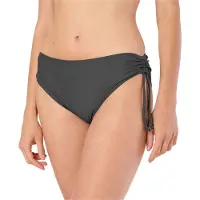 Merry Style Dames Zwembroek - Bikinibroekje - Elastische tailleband - Polyamide & Elastaan – Grafiet (9154) – 38 - MS-VR-Brief-2