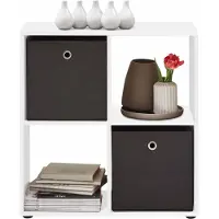 Huisenthuis.nl Vakkenkast Camiel Wit - Breedte 70.1 cm - Hoogte 73 cm - Diepte 33 cm