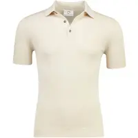 Born with Appetite Beige polo korte mouw 3 knoops