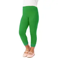 Merry Style MS-MS10-293-LE Meisjes Leggings - Sport - Vrijetijdsbroek - 3/4 Capri – Viscose - Sporbroek - Yogabroek - Groen - 110