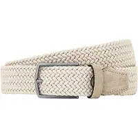 Lindenmann Lindemann creme riem gevlochten stretch stijlvol