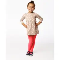 Merry Style WL-010 Kinderen Panty - 60 DEN -Microvezel - Meisjes - Polyamide - Neon Koraalrood - 104-110