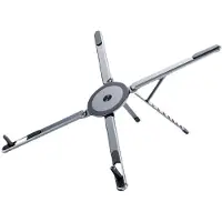 Sanorum laptopstandaard - verstelbaar - geschikt voor gebruik op kantoor of thuis - draagbaar - aluminiumlegering - verhogingsstandaard - inclusief steunframe - geschikt voor 4,7 inch en groter - donkergrijs