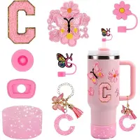 LONGZIMING -Accessoires Set - Zubehör-Set - Auslaufsicherer Stopper Und Personalisierbare Dekoration - Silikon Metall Vinyl - Für Individuelle Gestaltung Und Bessere Handhabung