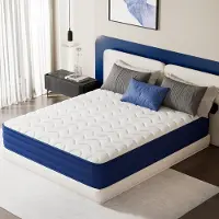 HOMAVO Matras 90x200x22 cm – Pocketveringmatras – 7-Zones – HR Koudschuim – H3 hardheid – Oeko-tex