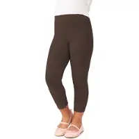 Merry Style MS-MS10-293-LE Meisjes Leggings - Sport - Vrijetijdsbroek - 3/4 Capri – Viscose - Sporbroek - Yogabroek - Bruin - 128
