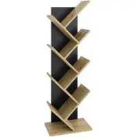 Huisenthuis.nl Wandrek Montana Artisan Eiken - Matera - Breedte 41.6 cm - Hoogte 125 cm - Diepte 26 cm