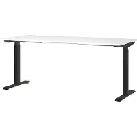 Huisenthuis.nl Elektrisch zit-sta Bureau Galileo Wit - Zwart - 180x80cm - Hoogte 120 cm - In hoogte verstelbaar