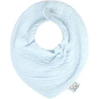 Sevira Kids - Slabbetje bandana katoen gaas, jeanne - Blauw Dès la naissance