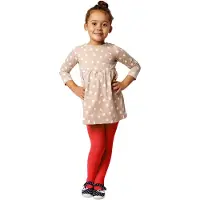 Merry Style WL-010 Kinderen Panty - 60 DEN -Microvezel - Meisjes - Polyamide - Rood - 116-122