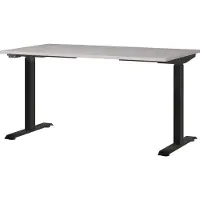 Huisenthuis.nl Elektrisch zit-sta Bureau Galileo Zwart - Kasjmier - 140x80cm - Hoogte 120 cm - In hoogte verstelbaar