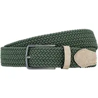 Lindenmann Lindemann groene riem elastisch stretch stijlvol