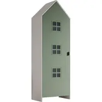 Huisenthuis.nl Kledingkast Juul Groen - MDF - Breedte 62,8 cm - Hoogte 9 cm - Diepte 171,7 cm - Met planken - Met openslaande deuren