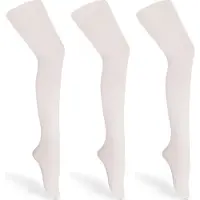 Merry Style Kinderen 3 Pack Panty - 60 DEN -Microvezel - Meisjes - Polyamide – Ecru/Ecru/Ecru – 104-110 - WL-010-3B