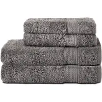 Komfortec Handdoekenset – Set van 4 - 2x Handdoek 50x100 cm en 2x Badhanddoek 70x140 cm - 100% Katoen - Antraciet Grijs