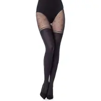 Merry Style Dames Panty – 60 DEN – Zwart-404 – L - MS-GB-408