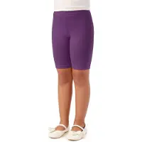 Merry Style MS-MS10-227-LE Meisjes Leggings - Sport - Vrijetijdsbroek - Kort - Katoen - Sporbroek - Yogabroek - Paars - 122