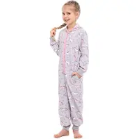 Merry Style Kinder Pyjama - ronde hals - lange mouwen - lange broek met zakken - Katoen - MS-MS10-223-PJ - Melange Einhorn - 122-128