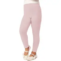 Merry Style MS-MS10-130-LE Meisjes Lang Leggings - Sport - Vrijetijdsbroek - Lang – Viscose - Sporbroek - Yogabroek - Poederroze - 146