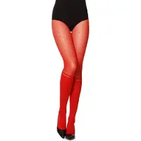 Merry Style Dames Panty - 20 DEN - Halsterloos - Polyamide - MS-GI-1103 - Rood - S