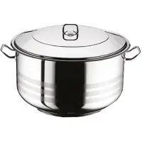 Bavary Arian – diepe kookpan – gastro – 43,5 liter – RVS zilver – Ø45x30 cm, incl. deksel