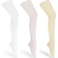 Merry Style Kinderen 3 Pack Panty - 60 DEN -Microvezel - Meisjes - Polyamide – Wit/Ecru/Avioro – 1452-158 – WL-010-3B