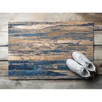 Coloray Deurmat voor binnen - Bruin Deurmat Met Print - Abstractie Inloopmat Voordeur - Grote Deurmat - Design Deurmat - 60x40 cm