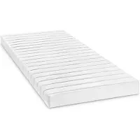 Bodyprotect 120 x 200 cm comfortschuimmatras Micha | basic rollmatras | afneembare hoes van microvezel, wasbaar op 60 graden | 120 x 200 x 13 cm | wit