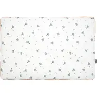 Sevira Kids - Katoenen babykussen plat en omkeerbaar - Blauw 60 x 40 cm