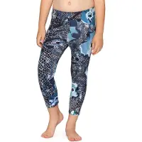 Merry Style Meisjes Leggings - Vrijetijdsbroek - Capri - Katoen - MS-MS10-405-LE - Marineblauw/Bloemen - 110