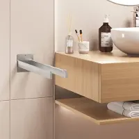 Auralum Max Handdoekrek - Handdoekrek badkamer Zilver - Handdoekhouder - 2-armig - Hangend