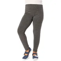 Merry Style MS-MS10-130-LE Meisjes Lang Leggings - Sport - Vrijetijdsbroek - Lang – Viscose - Sporbroek - Yogabroek - Donkermelange - 140